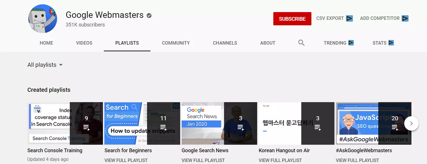 How to create Youtube playlist